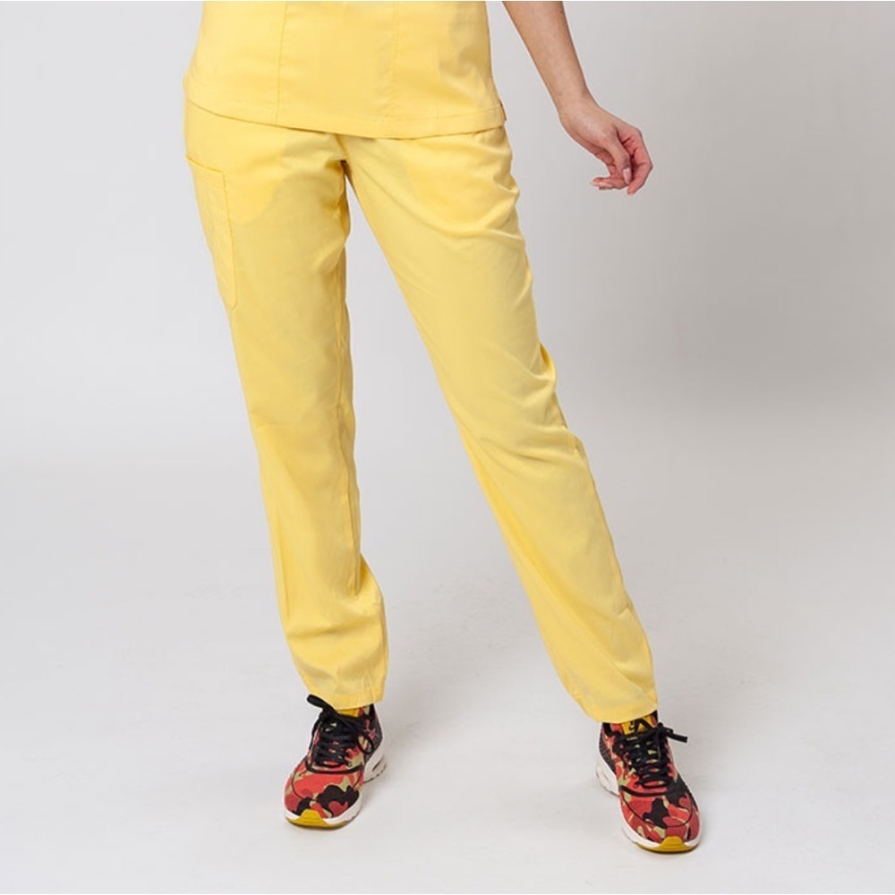 Matrix by Maeven semi jogger scrub trousers sunshine yellow Woman’s 3X - Picture 7 of 13